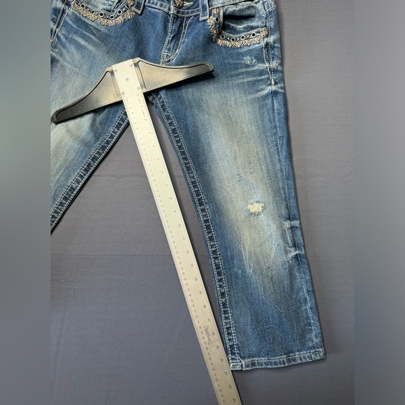 Miss Me Signature Cuffed Capri Jeans Size 28 - Picture 6 of 6